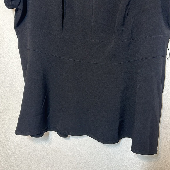 Lane Bryant Lena Top Short Sleeve Black Size 18 New With Tags - Picture 10 of 16